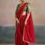 Striped sequinned pure georgette leheriya saree