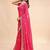 Woven design embroidered poly georgette heavy work leheriya saree