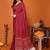 Printed patta border saree