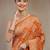 Ethnic motifs woven design zari banarasi saree