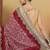 Bandhani printed pure cotton saree with blouse piece