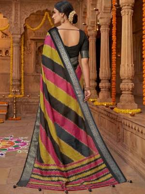 Leheriya silk blend leheriya saree 2