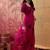 Embroidered saree with unstitched blouse piece