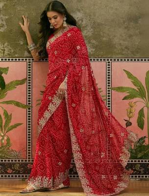 Bandhani printed sarees 3