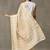 Striped linen blend ready to wear saree with blouse piece