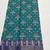 Blue printed hand batik cotton silk saree