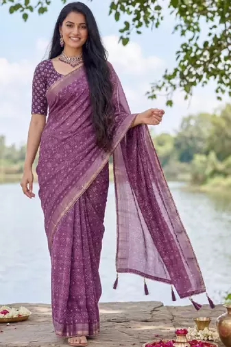 Leheriya pure georgette leheriya saree