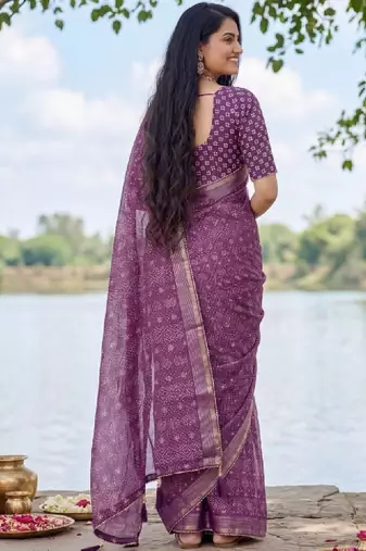 Leheriya pure georgette leheriya saree