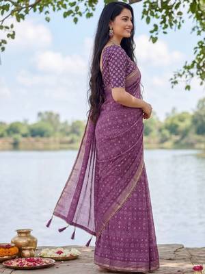 Leheriya pure georgette leheriya saree 3