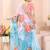 Women floral pure georgette leheriya saree
