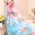 Women floral pure georgette leheriya saree
