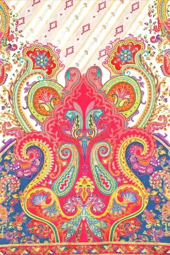 Paisley silk blend saree