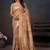 Floral zari silk blend leheriya saree