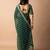 Leheriya printed saree with embroidered border