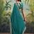 Ethnic motifs embroidered pure georgette heavy work bandhani saree