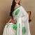 Ethnic motifs embroidered poly chiffon bandhani saree