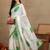 Ethnic motifs embroidered poly chiffon bandhani saree