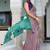 Striped silk cotton leheriya saree