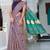 Striped silk cotton leheriya saree
