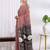 Striped silk blend leheriya saree