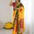 Womens georgette bandhani embroidered sarees