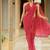 Red poly georgette sarees
