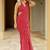 Red poly georgette sarees
