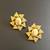 Gold plated illusion stud earrings