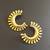 Gold plated chandbali earrings