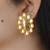 Gold plated glam stud earrings