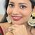 Gold plated chandbali earrings