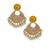 Gold plated chandbali earrings