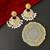 Gold plated chandbali earrings