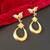 Gold plated flora fauna earrings