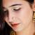 Gold plated dangler drop earrings