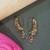 Gold plated dangler drop earrings