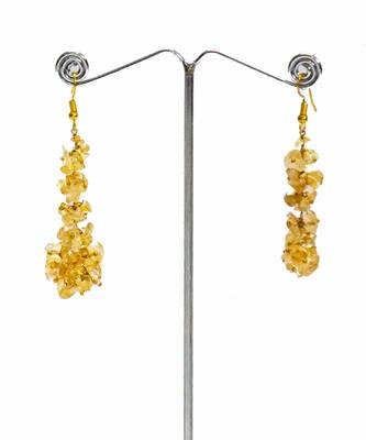 Gold plated beaded dangler earrings 5