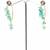 Gold plated blue dangler drop earrings