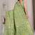 Pista green kalamkari silk blend party and wedding wear saree with blouse