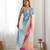 Multicolor georgette embroidery border & sequins saree whit blouse