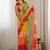 Multicolor georgette embroidery border & sequins saree whit blouse