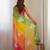 Multicolor georgette embroidery border & sequins saree whit blouse