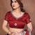Red silk blend embroidery saree whit blouse