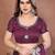 Purple silk blend embroidery saree whit blouse