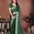 Green silk blend embroidery saree whit blouse
