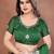Green silk blend embroidery saree whit blouse
