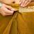 Gold chiffon embroidery work lace border solid saree whit blouse