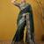 Green silk blend printed woven design saree whit blouse