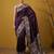 Purple silk blend printed woven design saree whit blouse