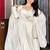 Pure white festive embroidered anarkali dress with contrast motif dupatta